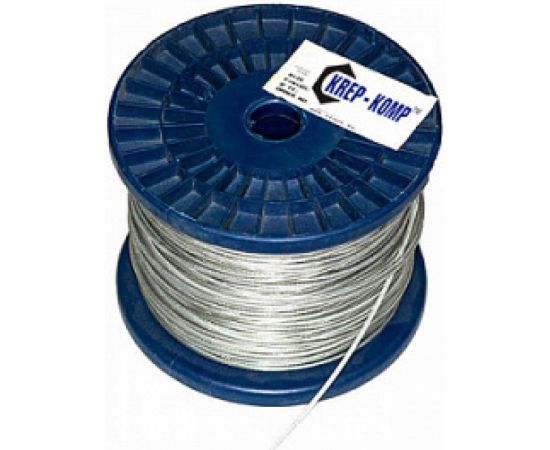 Трос в оплётке ПВХ КРЕП-КОМП 3миллиметр/5миллиметр 250 метров тп35 
