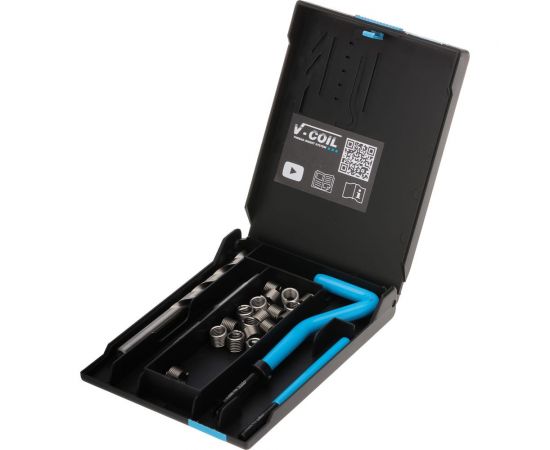 Набор для восстановления резьбы VOELKEL V-Coil М8,0x1,25, 24 пр. V04012 
