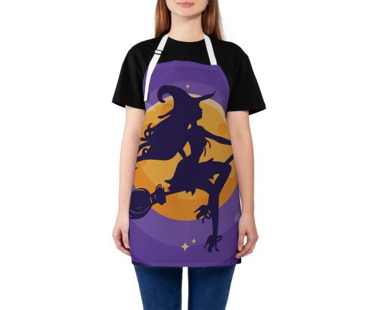 Кухонный фартук JOYARTY Сексуальная ведьма вектор, универсальный размер для женщин и мужчин ap_93504 