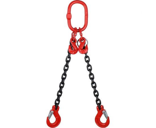 Цепной двухветвевой строп с укоротителем ТРАСТ 2СЦ 3,15 тн, 1000 мм, 8 класс 4687202683987 