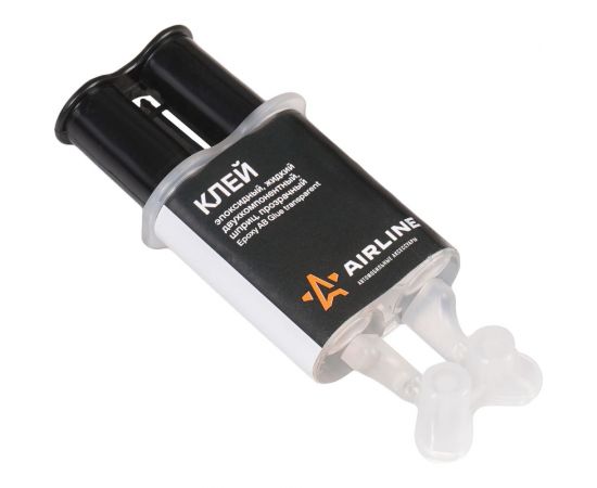 Клей эпоксидный Airline жидкий двухкомпонентный,шприц, прозрачный, 2x3 мл. ADGC004 – изображение 2