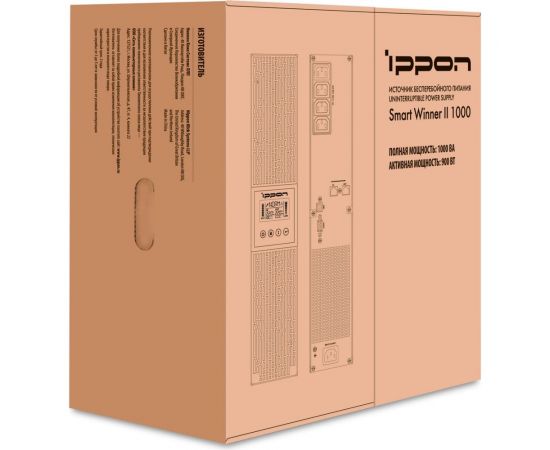 Источник бесперебойного питания Smart Winner II 1000 900Вт 1000ВА черный IPPON 1192977 – изображение 2