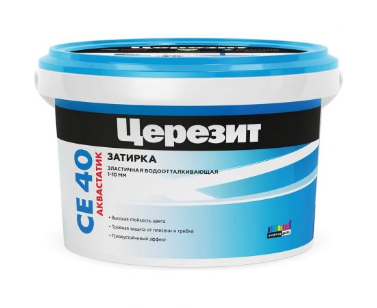 Затирка Ceresit №58 Aquastatic СЕ 40 Темно-коричневая 2 кг 1/12 18534 – изображение 2