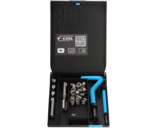 Набор для восстановления резьбы VOELKEL V-Coil М8,0x1,25, 24 пр. V04012 – изображение 2