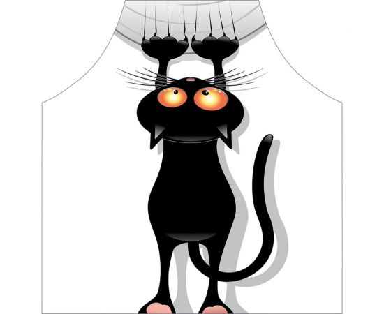 Кухонный фартук JOYARTY Кот-шкодник, универсальный размер для женщин и мужчин ap_18507 – изображение 2