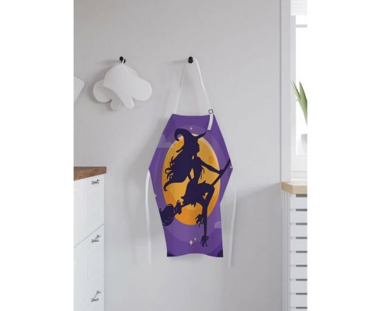 Кухонный фартук JOYARTY Сексуальная ведьма вектор, универсальный размер для женщин и мужчин ap_93504 – изображение 2