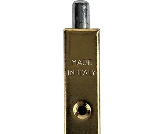 Торцевой шпингалет ALDEGHI LUIGI SPA 600 мм, сталь с латунным покрытием 202AO60 – изображение 3