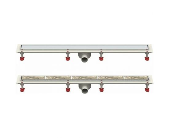 Душевой трап Татполимер ТП-55.1С-1000 с горизонтальным выходом, решетка - щелевая 48793 – изображение 3