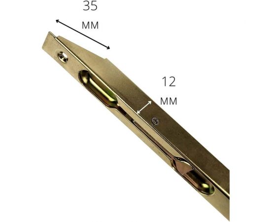 Торцевой шпингалет ALDEGHI LUIGI SPA 600 мм, сталь с латунным покрытием 202AO60 – изображение 4