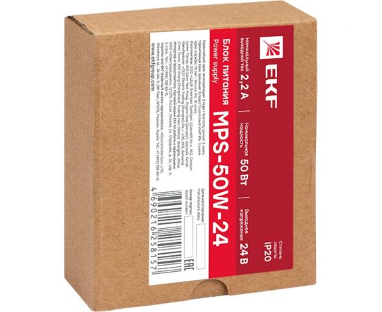 Блок питания EKF, 24В MPS-50W-24 Proxima mps-50w-24 – изображение 5