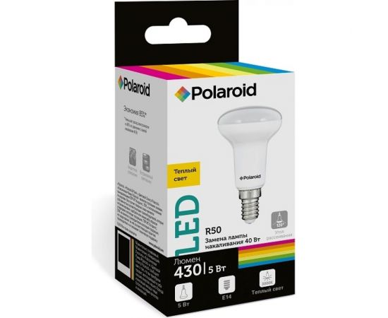 Светодиодная лампа Polaroid 220V R50 5W 3000K E14 430lm PL-R505143 – изображение 5
