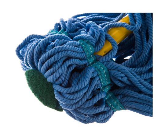 Швабра Мамонтенок Чистолюб ТВИСТ микрофибра, голубая/желтая KD-8200A – изображение 5