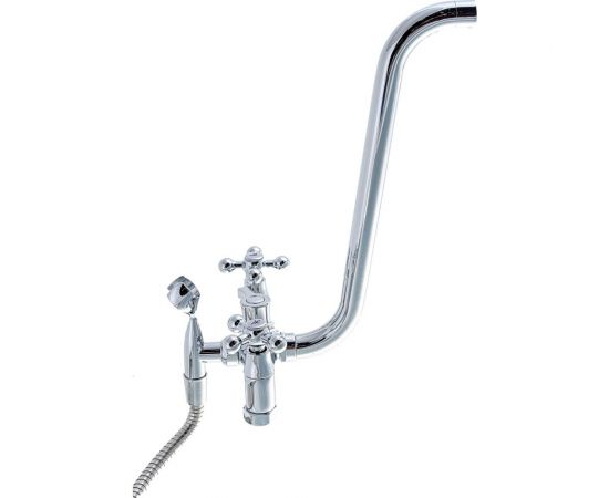 Смеситель для ванны LEDEME длинный излив, дивертор в корпусе, керамика L2719 65674 – изображение 7