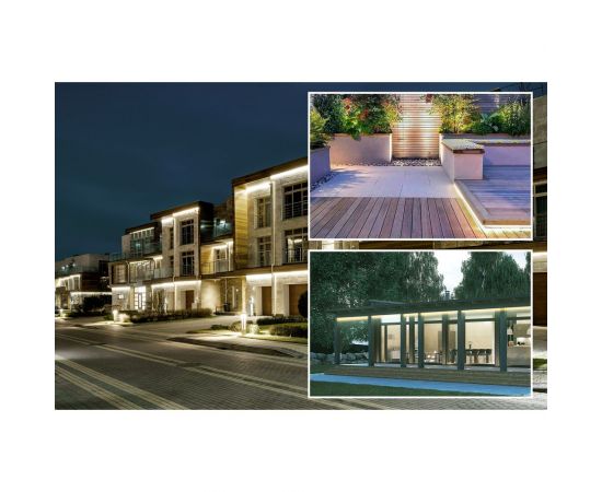 Светодиодная лента OGM 220В, 7Вт/м, smd2835, 120д/м, ip65, 600Лм/м, 13x7мм, 50м, 3000к / O17-07 – изображение 7