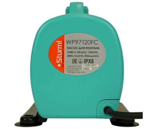 Фонтанный насос Sturm WP97120FC – изображение 7