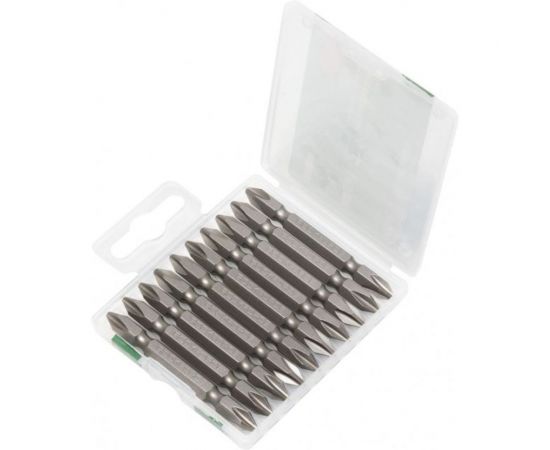 Бита (10 шт; 1/4""; PH2xPH2) в пластиковом футляре Rockforce RF-2101 