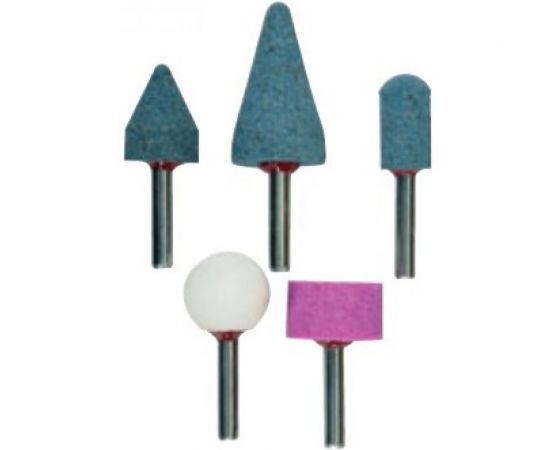 Набор абразивных минишарошек (5 шт; хвостовик 6 мм) KWB 5100-00 