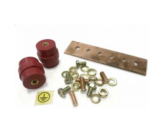 Комплект заземления для шкафов Hyperline шина заземления+винты 397532 