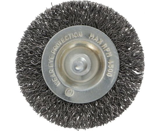 Щетка дисковая 120х20 мм, с хвостовиком, сталь FASTER TOOLS 3495 