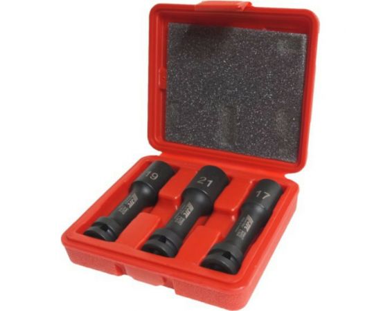 Набор головок для колесных дисков (17-21 мм; 100 мм; 1/2"") 3 шт. JTC JTC-5444 