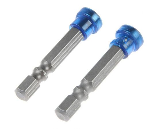 Биты намагниченные (2 шт; круглый магнитный фиксатор; сталь S2; PH2х50 мм) ТУНДРА 2393921 