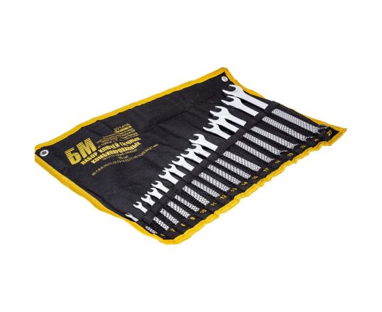 Набор ключей БМ КГК 6-27 мм 16 предметов тетроновая сумка CrV 971416 