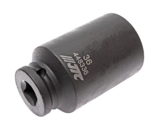 Головка торцевая 1/2” 36 12-ти гранная ударная тонкостенная L=82мм JTC 448336 – изображение 2