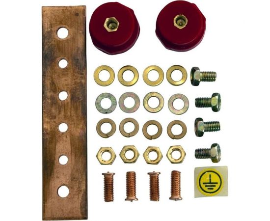 Комплект заземления для шкафов Hyperline шина заземления+винты 397532 – изображение 2