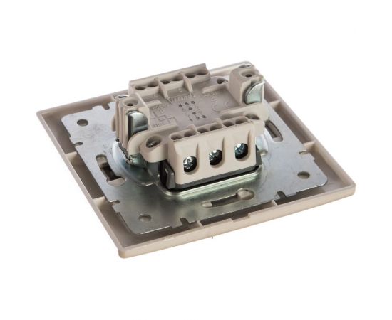 Проходной двойной выключатель Lezard MIRA со вставкой, жемчужно-белый перламутр 701-3030-106 – изображение 2