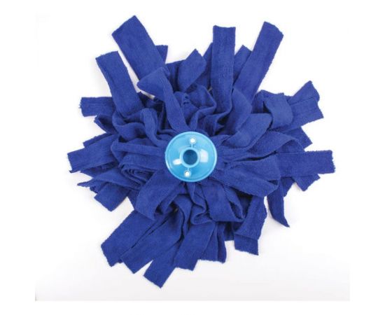 Ленточная насадка для швабры ЛАЙМА МОП крепление еврорезьба, микрофибра, длина 30 см, 170 г 605031 – изображение 2