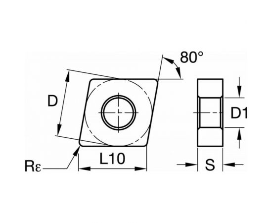 Пластина токарная CNMG120404-MM NRG20M, 10 шт NORGAU 020019300 – изображение 2