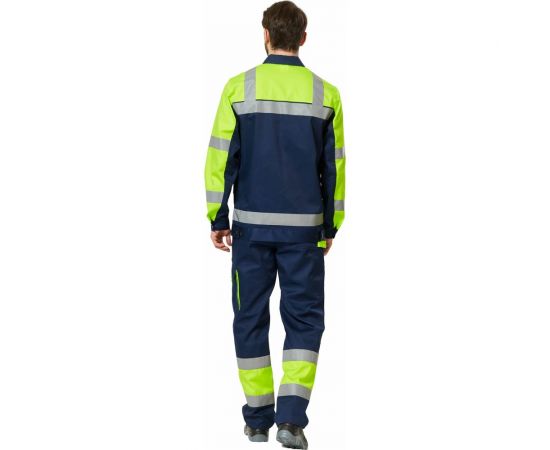 Костюм Эксперт Спецодежда Илион Сигнал темно-синий, флуоресцентный желтый, р. 48-50, рост 170-176 6446000053372 – изображение 3