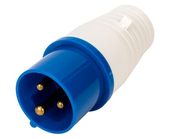 Вилка АБК-СИЛА НТ- 013 16А 2Р+РЕ 220В IP-44 2701301 – изображение 3