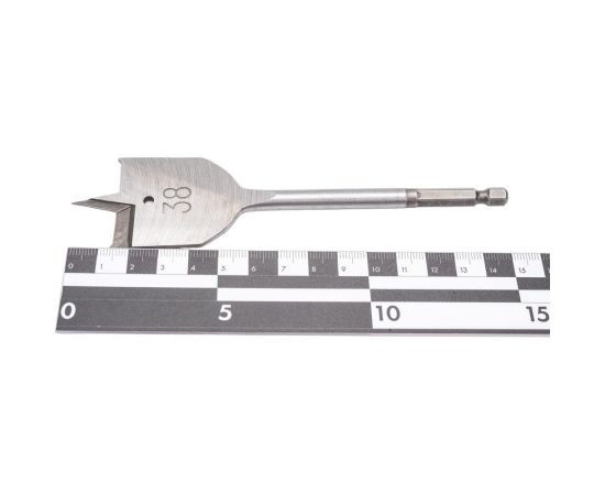 Сверло перовое по дереву (38х152 мм; HEX1/4) Heller 19068 – изображение 3