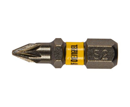 Набор бит PZ1, 25 мм, сталь S2, шестигранный профиль, 10 шт Denzel 11653 – изображение 3