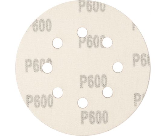 Круг абразивный перфорированный на ворсовой подложке под липучку 5 шт, 125 мм, P600 СИБРТЕХ 738167 – изображение 3