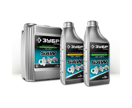 Цепное полусинтетическое масло ЗУБР Extra 1 л, для бензо и электропил 70621-1 – изображение 3