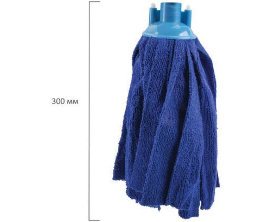 Ленточная насадка для швабры ЛАЙМА МОП крепление еврорезьба, микрофибра, длина 30 см, 170 г 605031 – изображение 4