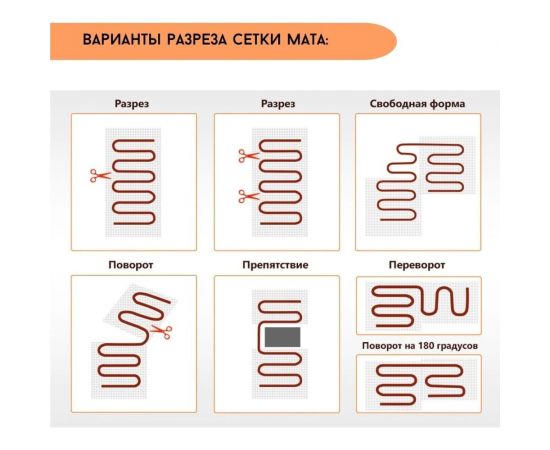 Электрический теплый пол под плитку ТеплоСофт 8м.кв. 1200Вт 81200/2 – изображение 4