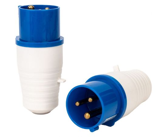 Вилка АБК-СИЛА НТ- 013 16А 2Р+РЕ 220В IP-44 2701301 – изображение 4