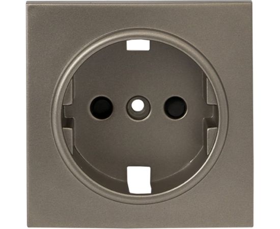 Лицевая панель розетки 1-местной розетки EKF PROxima Валенсия с заземлением, 16А, кашемир, с защитными шторками ESR16-L-028-40 – изображение 4