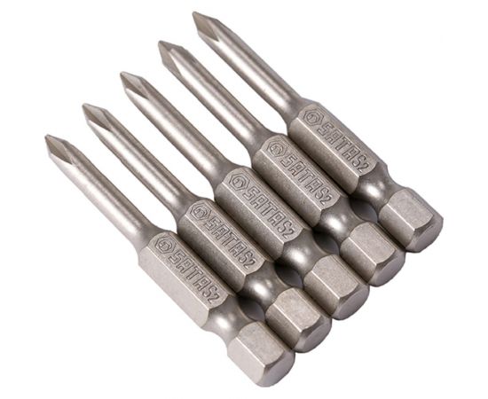 Биты PHILLIPS №0, 5 шт SATA 59321 – изображение 5