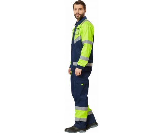 Костюм Эксперт Спецодежда Илион Сигнал темно-синий, флуоресцентный желтый, р. 48-50, рост 170-176 6446000053372 – изображение 9