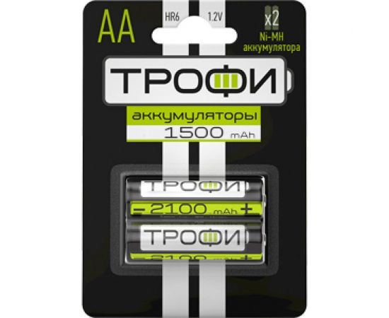 Батарейки Трофи HR6-2BL 1500mAh Б0019500 