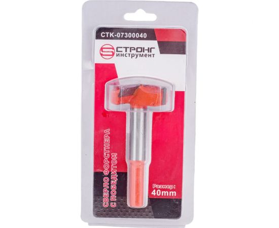 Фреза Форстнера по дереву с победитовыми напайками 40 мм Strong СТK-07300040 