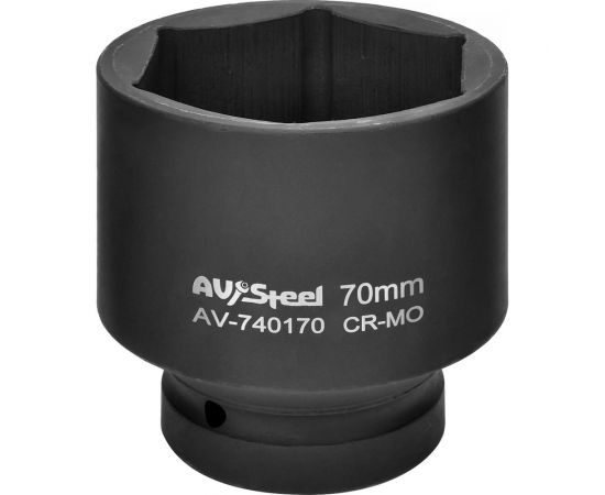 Головка ударная шестигранная удлиненная (70 мм; 1DR) AV Steel AV-740170 