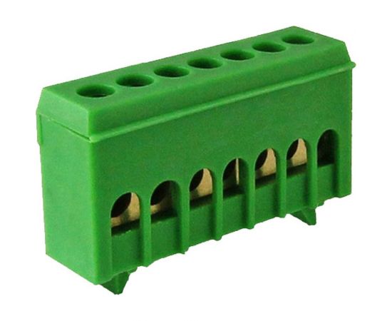 Шина TDM ""N"" нулевая, в изоляторе, на DIN-рейку, 6x9мм, 7 групп, SQ0801-0082 