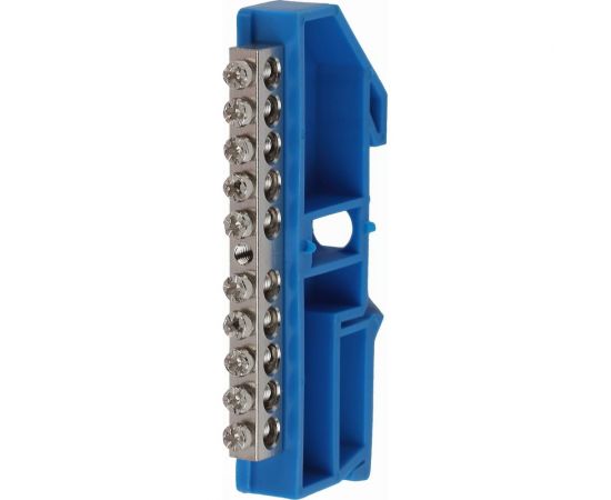 Шина ЭРА N "Ноль" NO-222-87-1 на DIN-изол ШНИ-6x9-12 никелированная Д-Синий Б0044136 