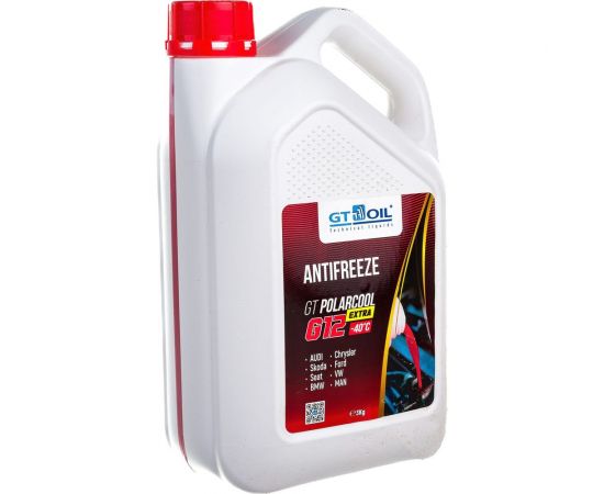Антифриз GT OIL Polarcool Extra G12 красный, 3 кг 4665300010225 