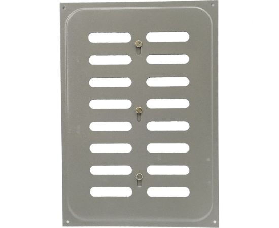 Решётка вентиляционная раздвижная 170x240 мм, алюминиевый металлик Трибатрон 87970 